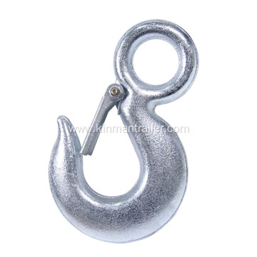 forged steel zinc plated clevis eye hook with slip